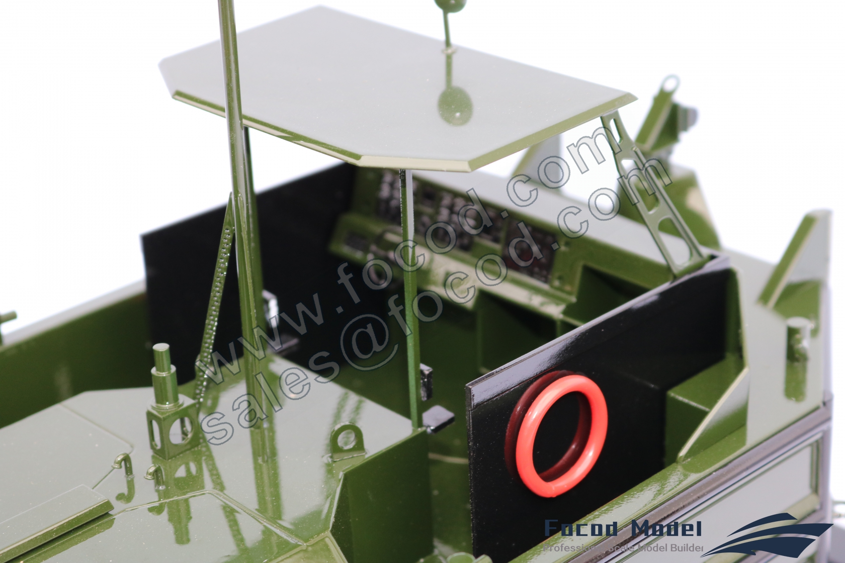 custom made model of bridge boat